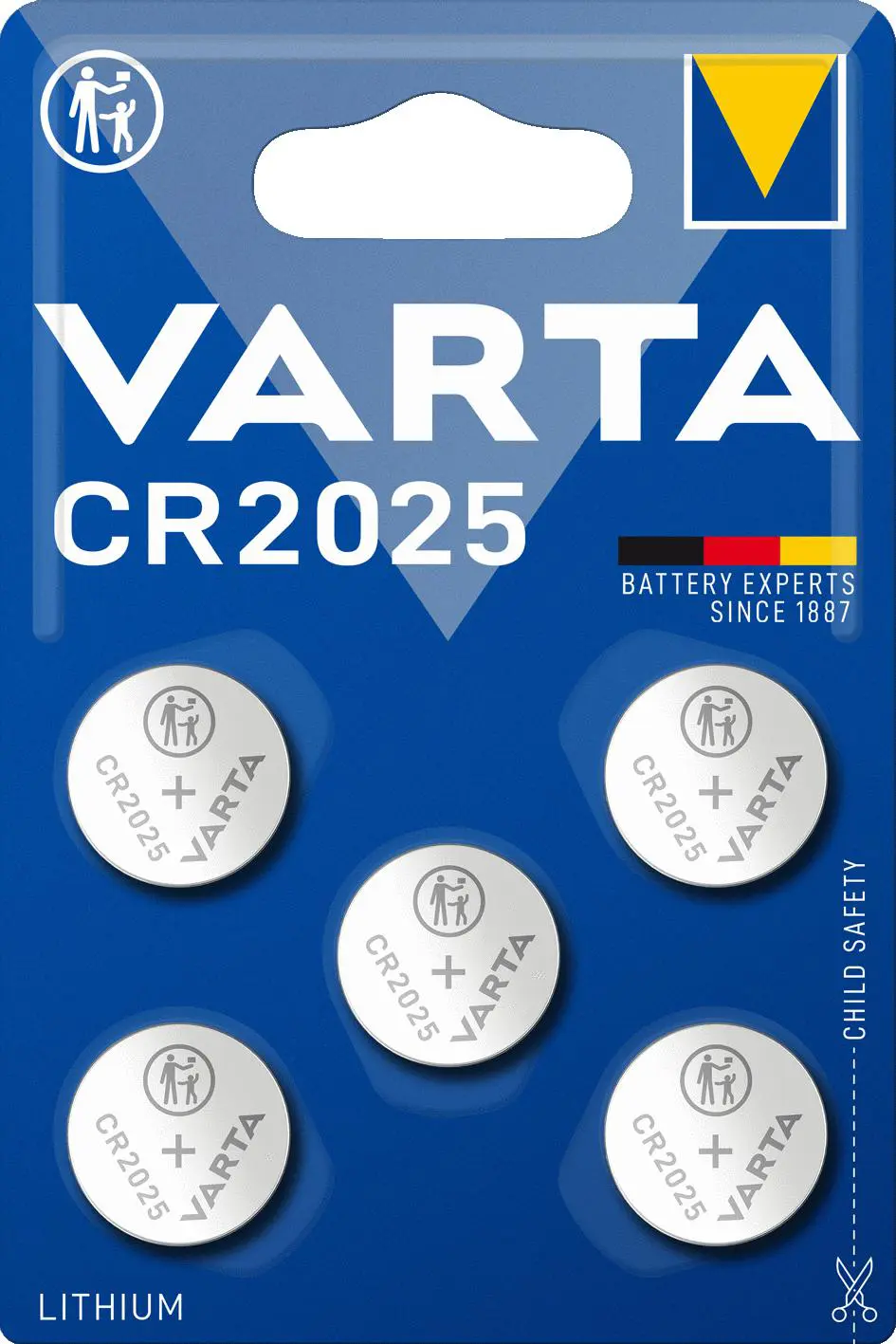 Varta CR2025 Lithium Blister 5