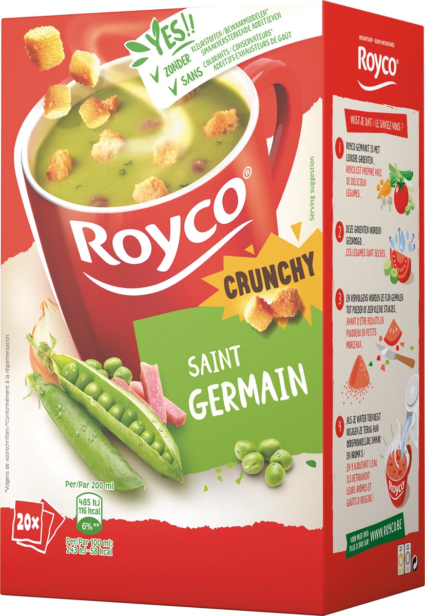 Royco Minute Soup St. Germain met croutons, pak van 20 zakjes